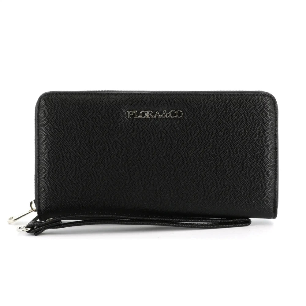 Flora & co Portefeuille femme enveloppe noir