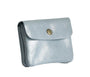 Made in Italy Porte-monnaie femme cuir daim irisé 044 bleu clair