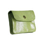 Made in Italy Porte-monnaie femme cuir daim irisé 044 vert