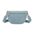 Gallantry Sac banane femme canvas toile bleu clair