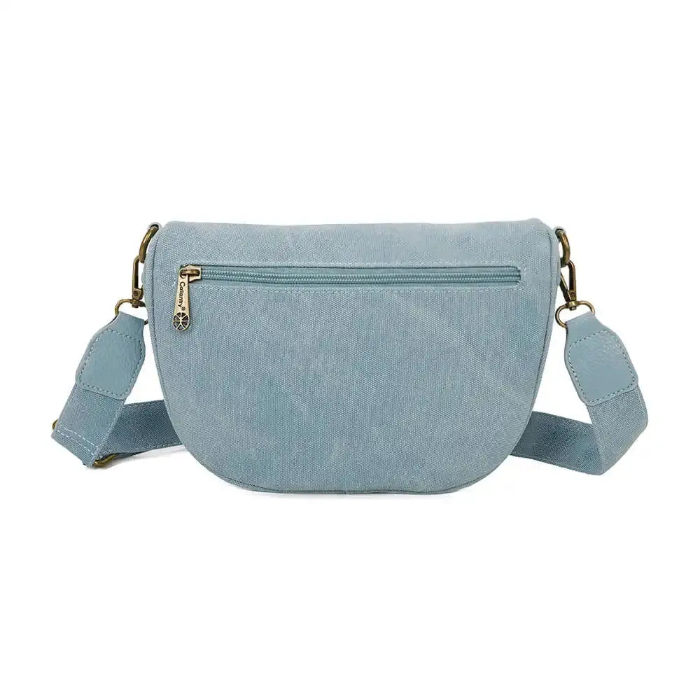 Gallantry Sac banane femme canvas toile bleu clair