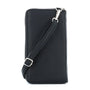 Vue 5 du Pochette téléphone bandoulière femme noir en cuir synthétique par Flora & co.