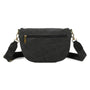 Gallantry Sac banane femme canvas toile noir