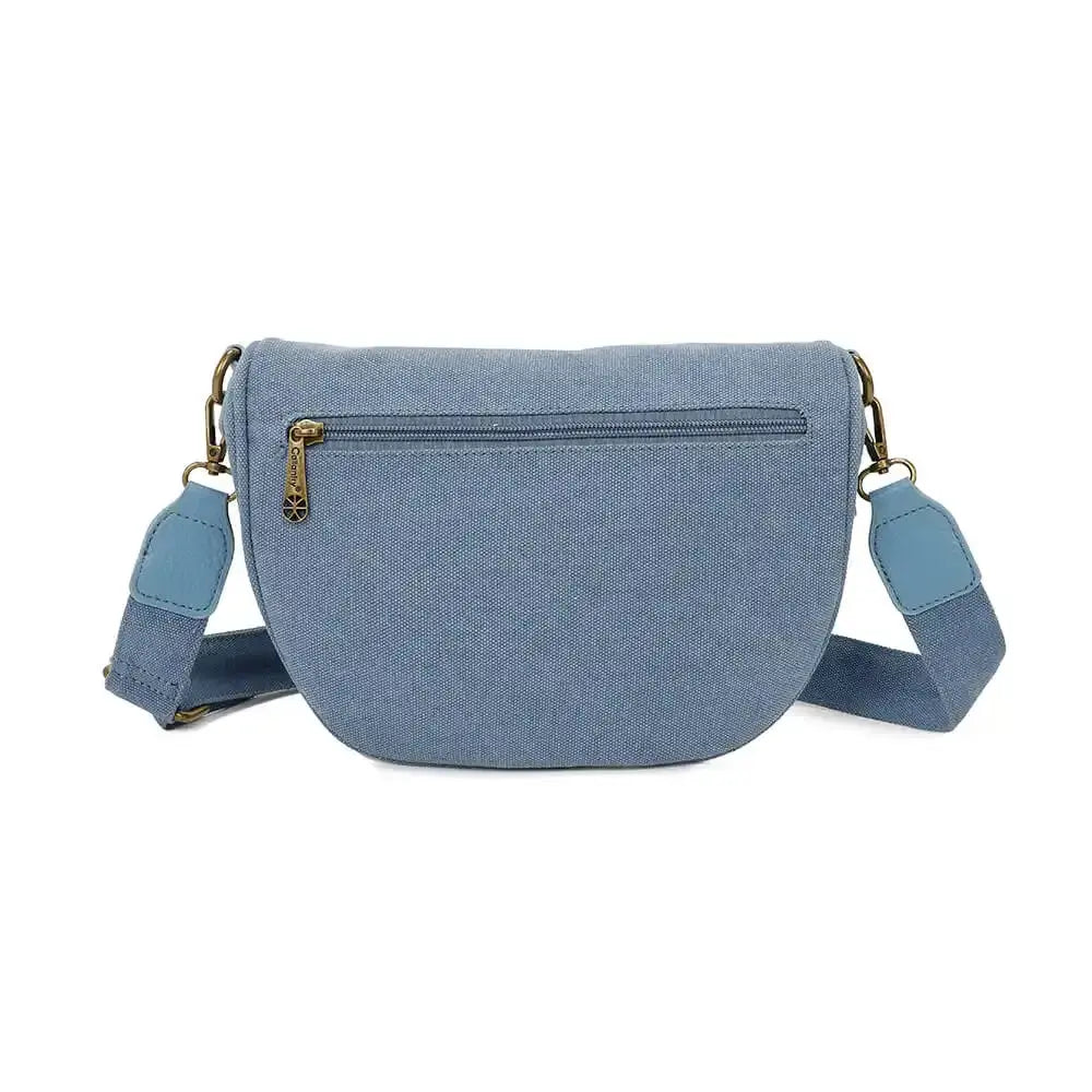 Gallantry Sac banane femme canvas toile bleu