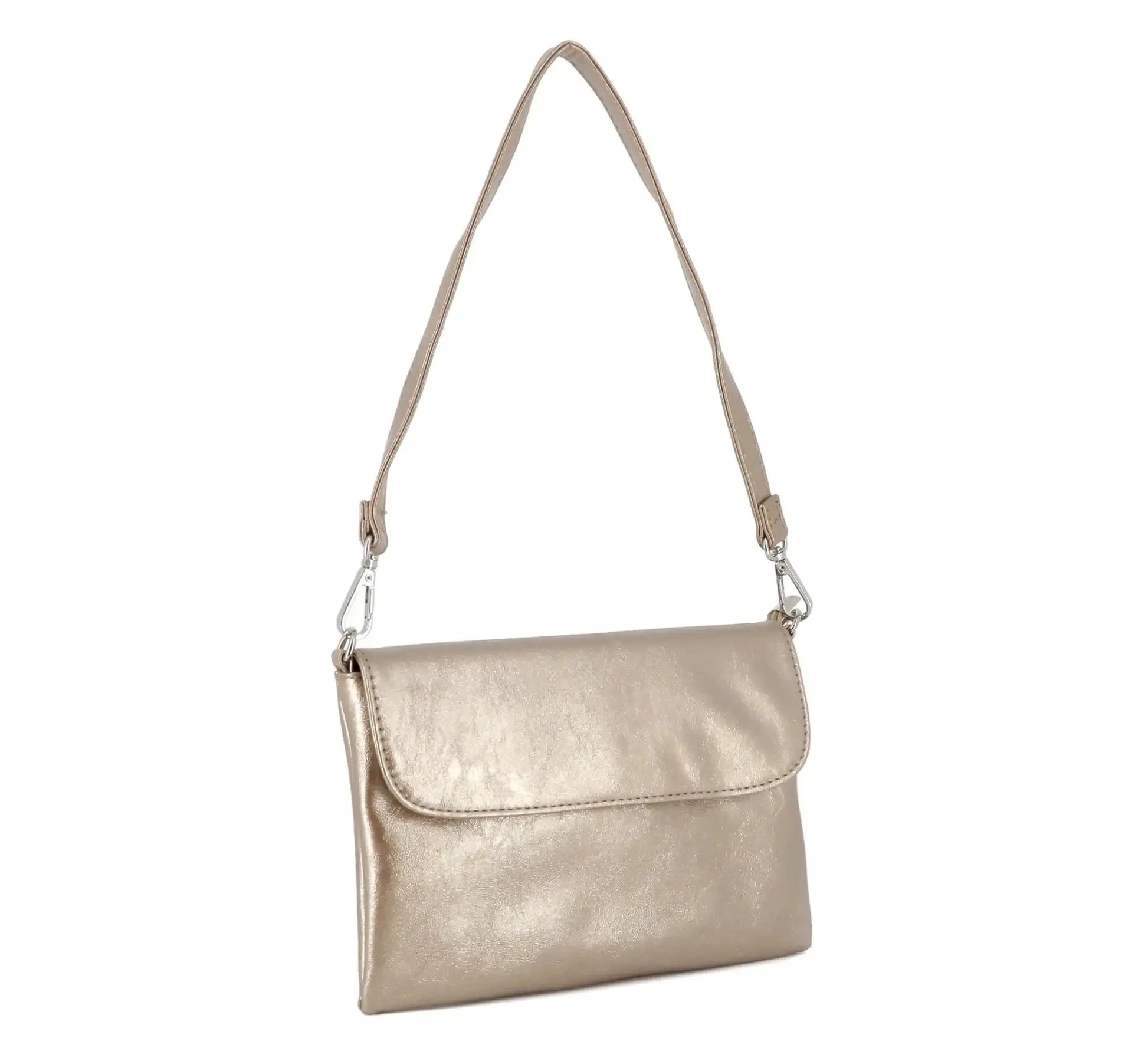 Flora & co Sac bandoulière pochette femme irisé or