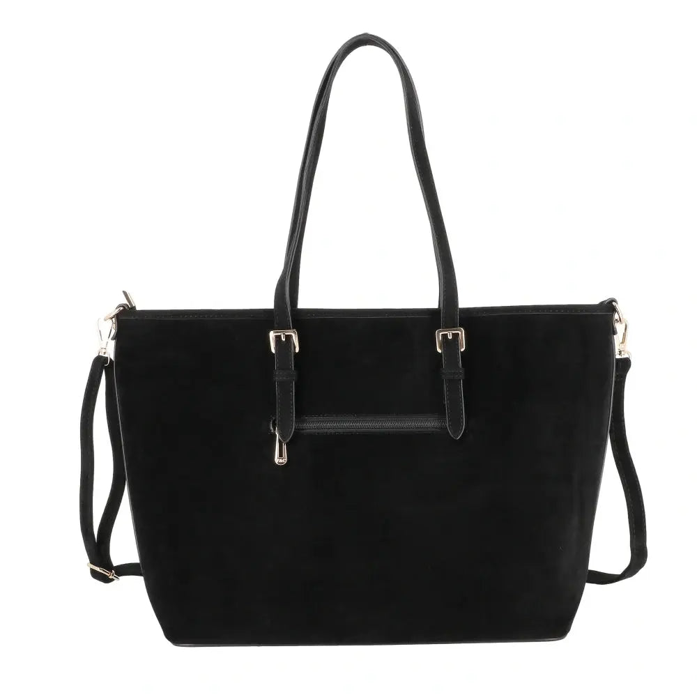 Grand sac cabas daim femme format A4 Noir other image 4