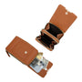 Vue 3 du Pochette bandoulière femme smartphone camel en cuir synthétique par Gallantry.