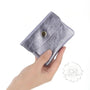 Porte-monnaie femme court cuir irisé Lilas other image 4