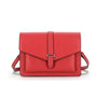 Flora & co Sac double bandoulières chaîne à magnétique rouge