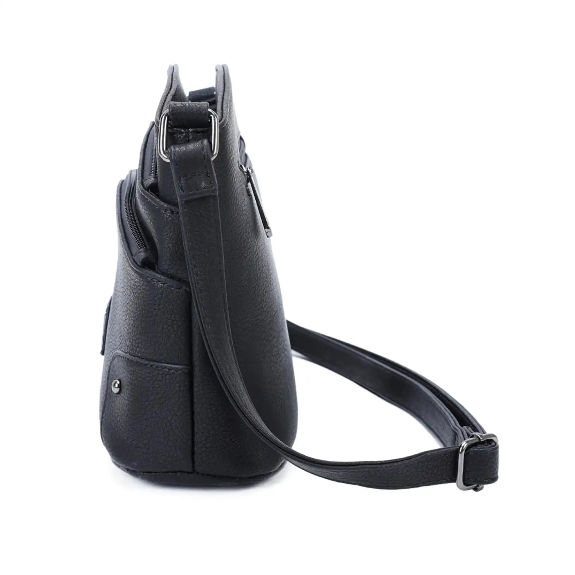 Gallantry Sac bandoulière femme multicolore grainé noir