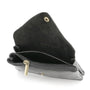 Portefeuille pochette passeport cuir irisé Noir - Crocochic