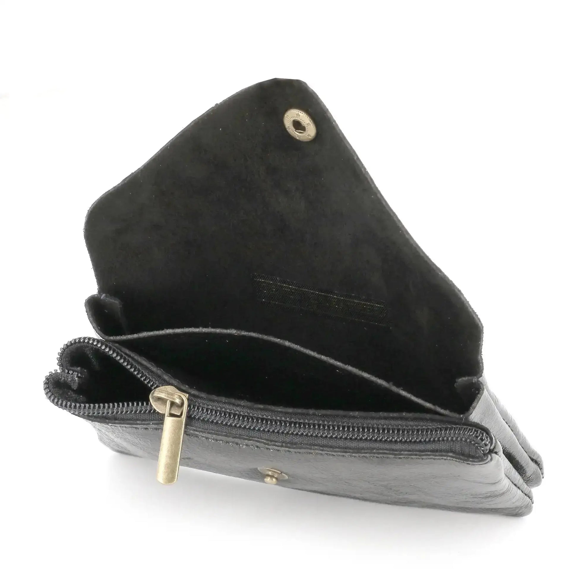Portefeuille pochette passeport cuir isiré Noir other image 4