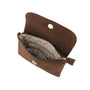 Petit sac bandoulière daim femme Chocolat - Crocochic