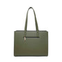 Gallantry - Sac cabas femme pompon fourrure a4 vert