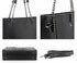 Sac cabas femme chaîne croco a4 noir Crocochic