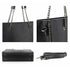 Sac cabas femme chaîne croco a4 noir Crocochic