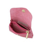 Vue 3 du Porte-monnaie femme cuir italien irisé 041 Rose Vif par Made in Italy.