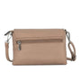 Vue 3 du Mini Sac Bandoulière Femme Marron Métal en cuir synthétique par Flora & co.