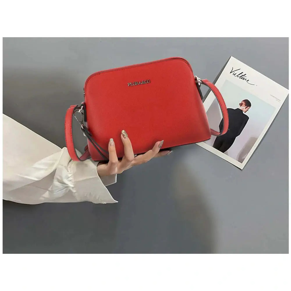 Sac bandoulière femme dragonne rouge