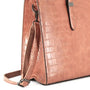 Sac cabas femme cuir synthétique camel - vue 4 | Crocochic