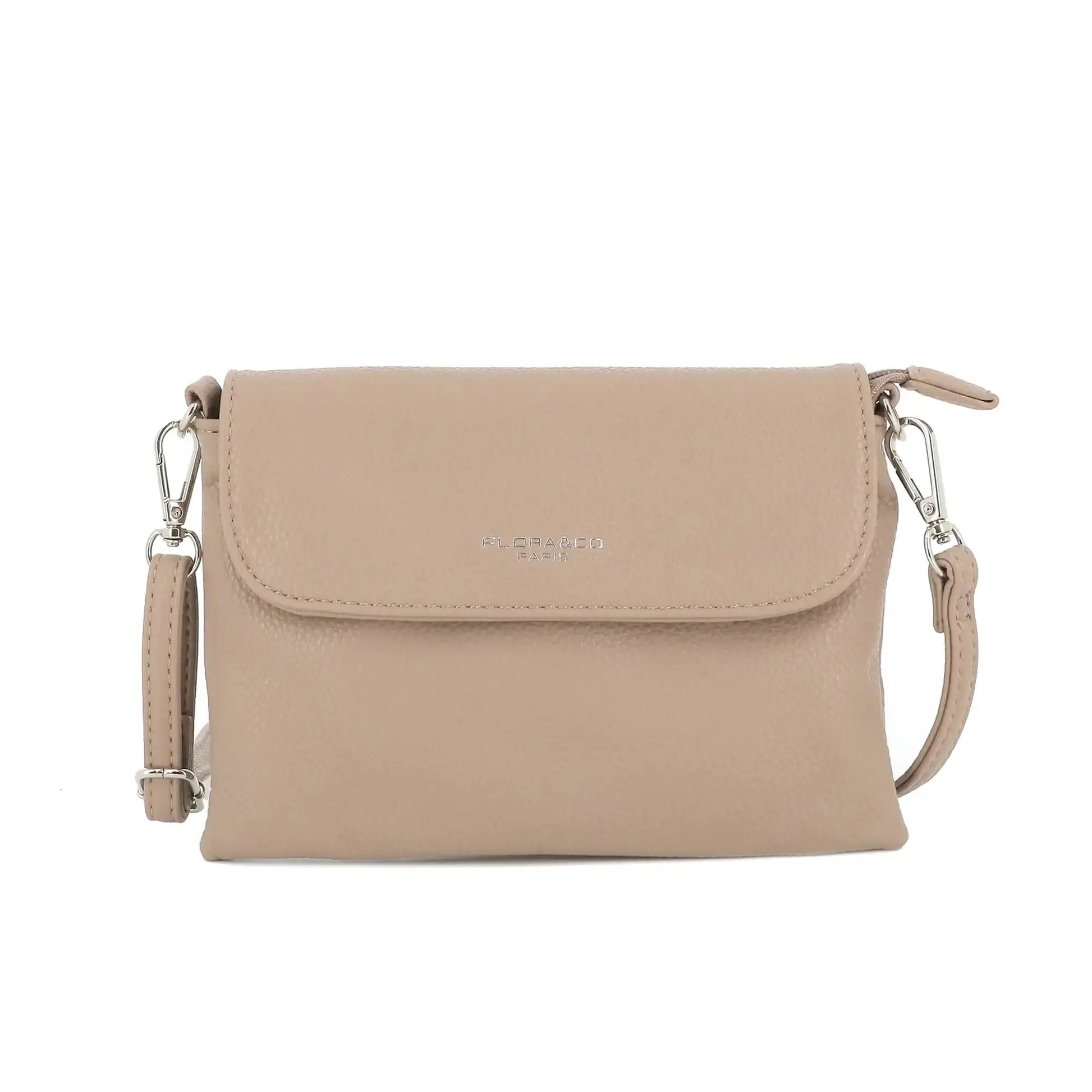 Flora & co Mini sac bandoulière femme souple beige taupe