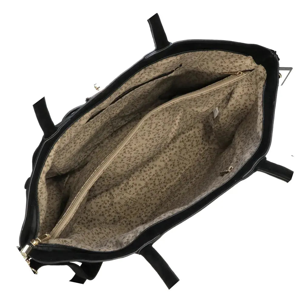 Sac à main bandoulière suédé Noir