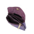 Vue 3 du Porte-monnaie femme cuir italien irisé 041 Violet par Made in Italy.