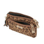 Vue 3 du Porte-monnaie Femme Similicuir Léopard Velouté Camel synthetique par Flora & co.