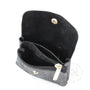 Vue 3 du Porte-Monnaie Cuir Suédé Grainé 041C Noir par Made in Italy.