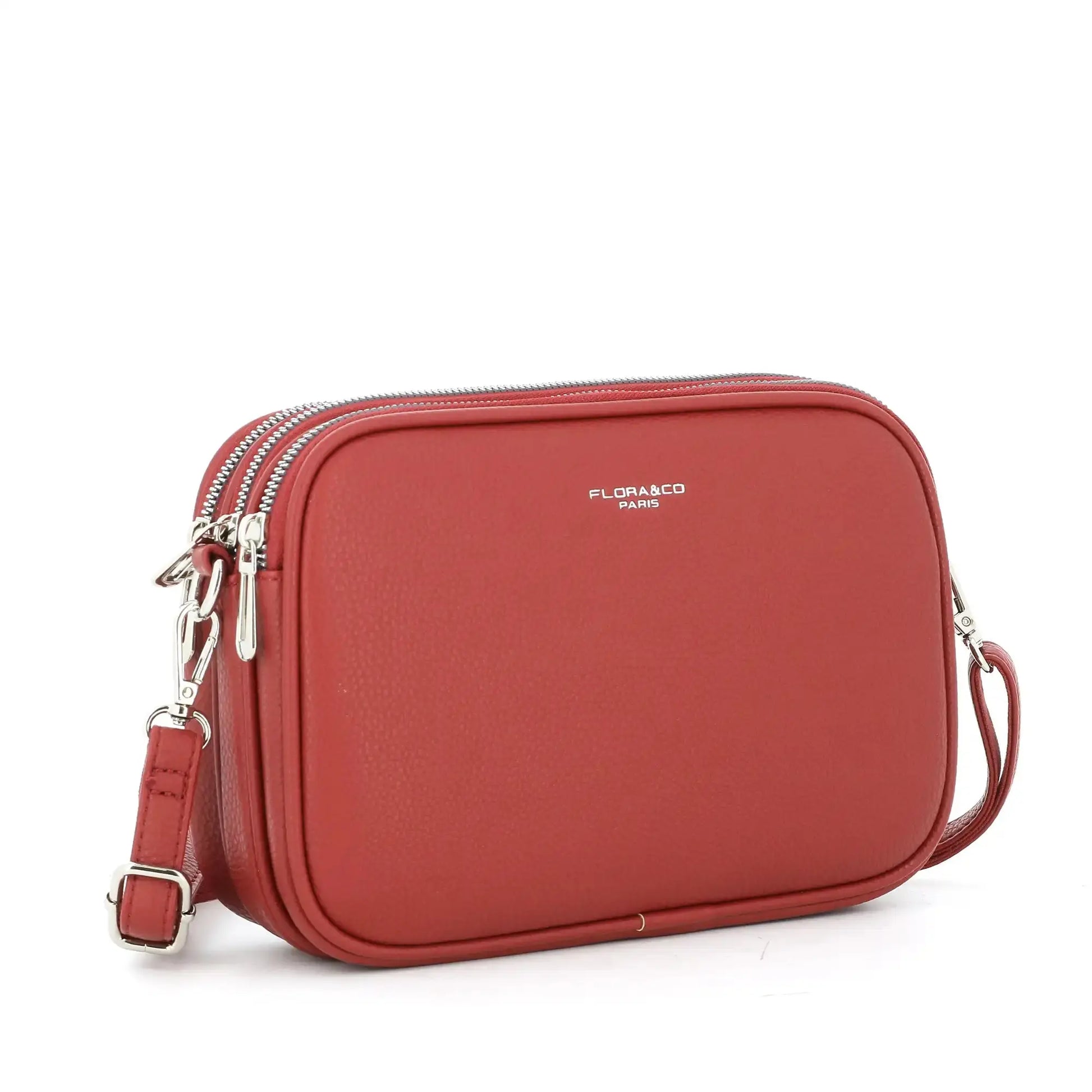 Flora & co Sac bandoulières femme multipoches rouge