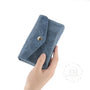 Portefeuille femme cuir souple embossé 05FL Bleu - Crocochic