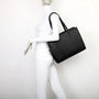 Sac cabas femme cuir synthétique noir - vue 4 | Gallantry