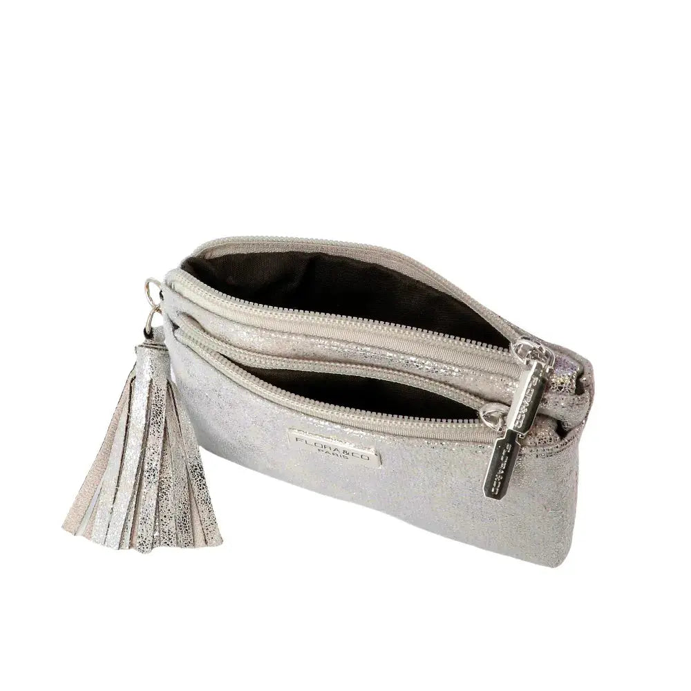 Porte-monnaie Femme Similicuir Suède Irisé taupe