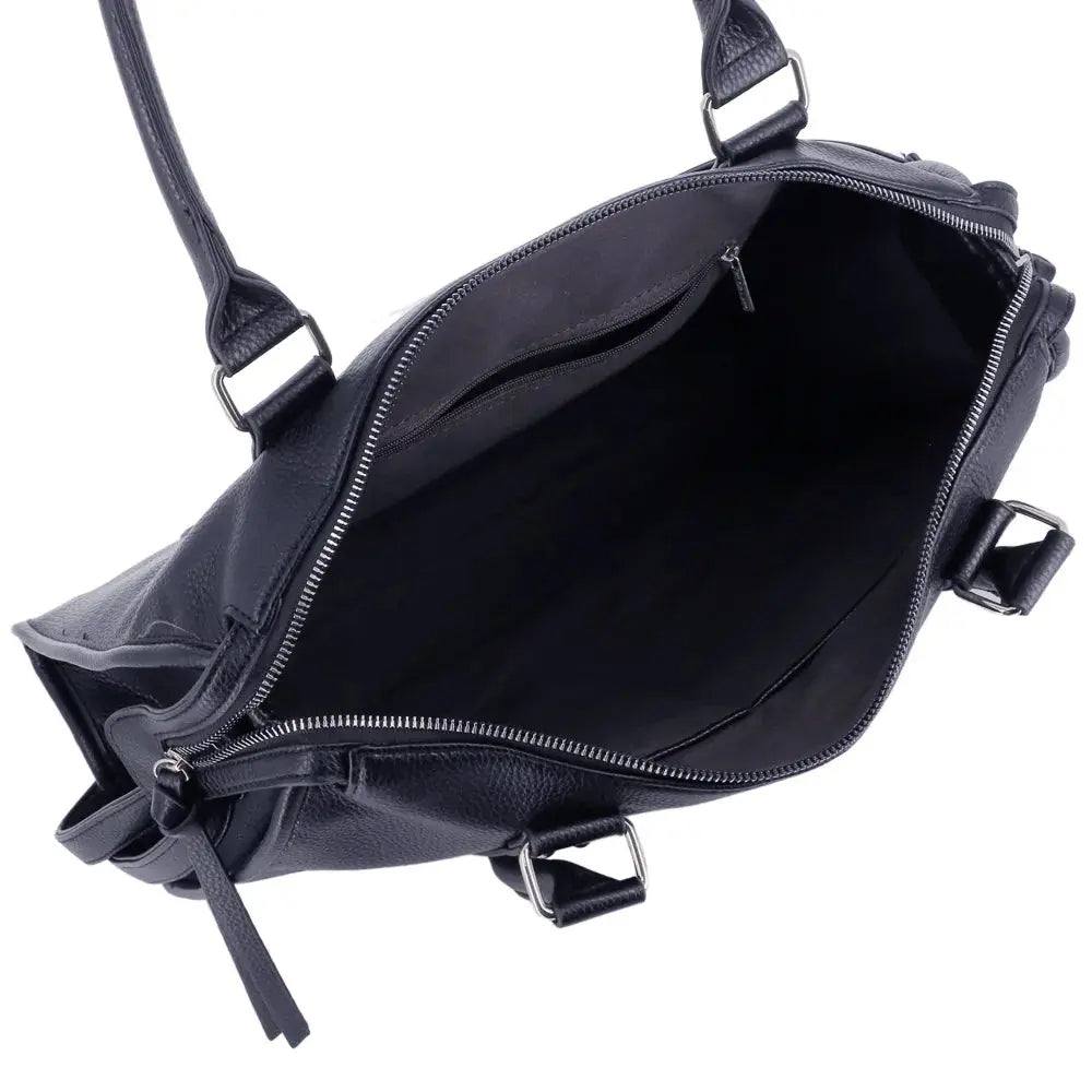 Grand sac à main bowling grainé bleu VORTEX