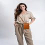 Sac bandoulière pochette téléphone 67 pouces Camel - Crocochic