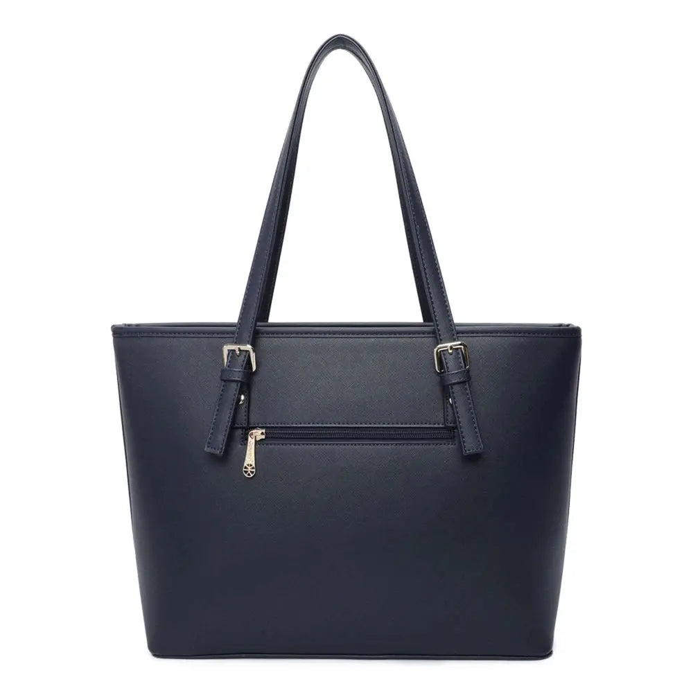 Grand sac cabas femme pour les cours bleu