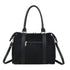 Grand sac bowling similicuir suédine femme Noir other image 4