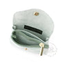 Vue 3 du Porte-Monnaie Cuir Suédé Grainé 041C Vert Clair par Made in Italy.