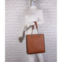 Sac cabas femme similicuir camel - vue 4 | Crocochic