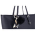 Flora & co Sac cabas femme pompon foulard léger bleu marine