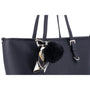 Sac cabas femme cuir synthétique bleu - vue 4 | Flora & co