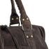 Grand sac cabas bowling cuir suédé femme Chocolat other image 4