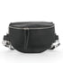Flora & co Sac banane femme pu cuir grainé noir
