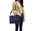 Flora & co Sac cabas femme format a4 saffiano bleu