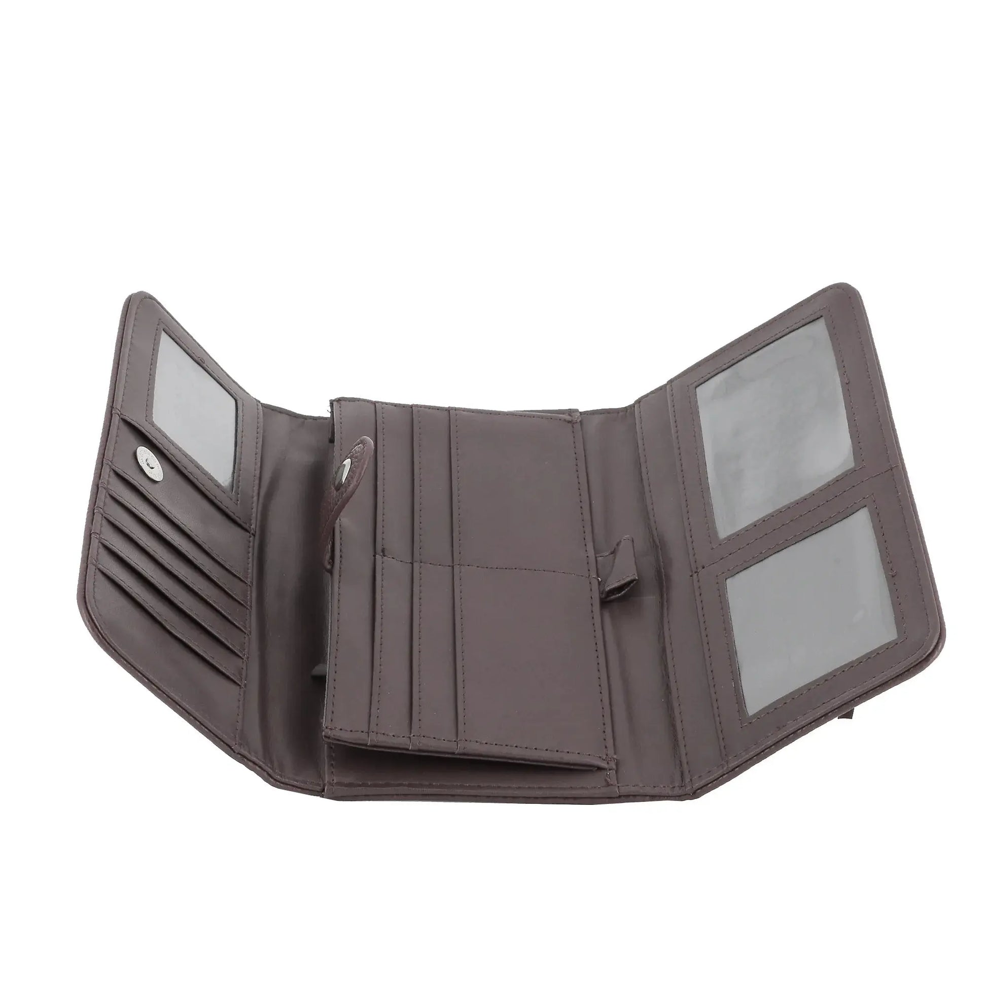 Beige flexible women's checkbook wallet