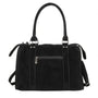Vue 3 du Grand sac cabas bowling effet daim Noir en cuir synthetique par Flora & co.