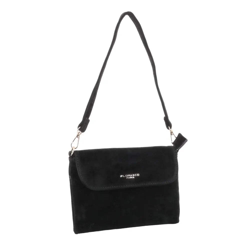Petit sac bandoulière daim femme Noir other image 4