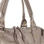Sac à main bowling cuir irisé champagne - Crocochic
