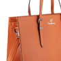 Sac cabas femme simili cuir camel - vue 4 | Crocochic