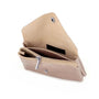 Vue 3 du Porte-monnaie cartes femme cuir irisé 051 or rose par Made in Italy.